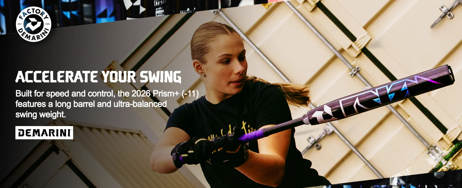 2026 Demarini Prism+ -11 2 Piece Fast Pitch Bat