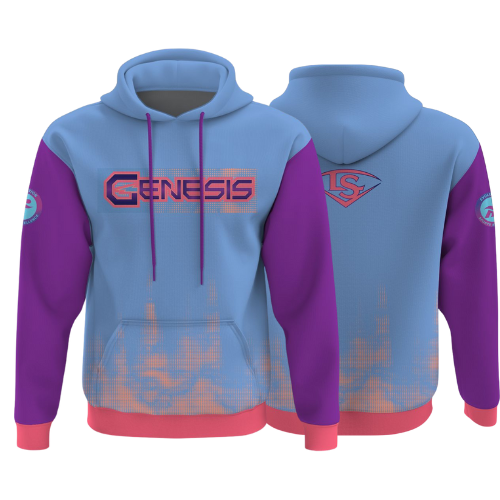 2026 Evolution Exclusive Apparel  Custom Louisville Slugger Lightweight Hoodie "Miami Dawn"