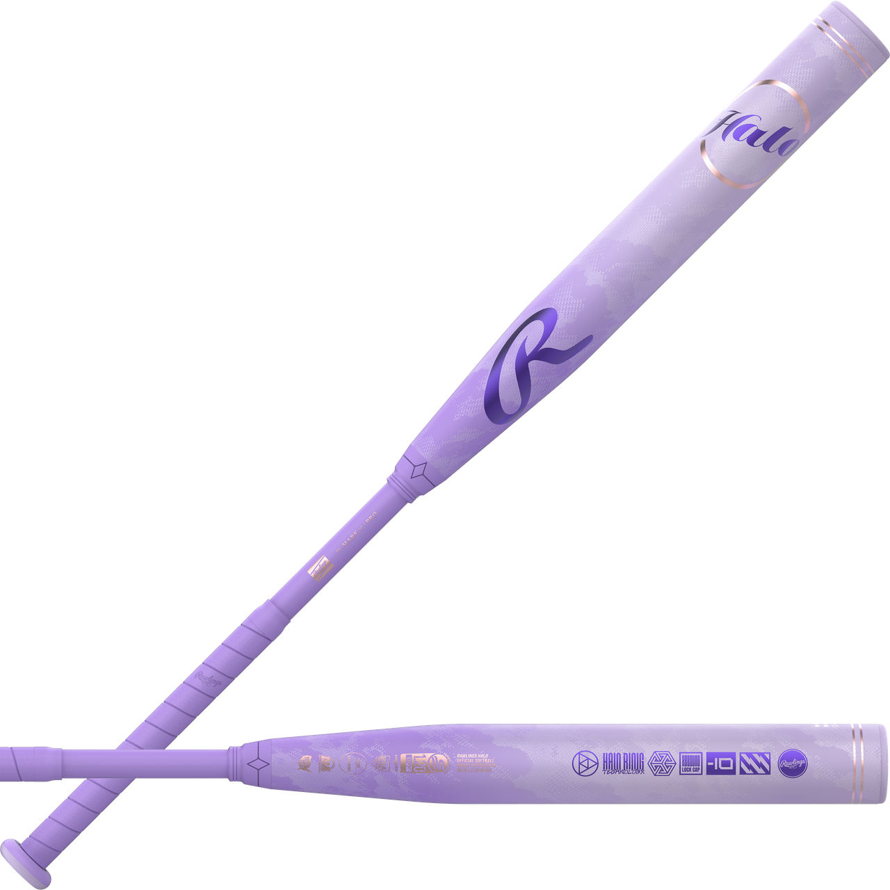 2027 Rawlings Halo -10 2 Piece Fast Pitch Bat RFP7HALO10