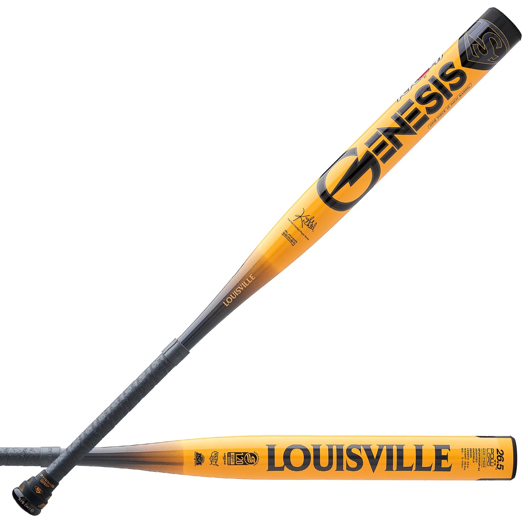 SLOWPITCH BAT LOUISVILLE SLUGGER GENESIS KK41 KYLE KNECHTLE 1 PIECE POWERLOAD BS24