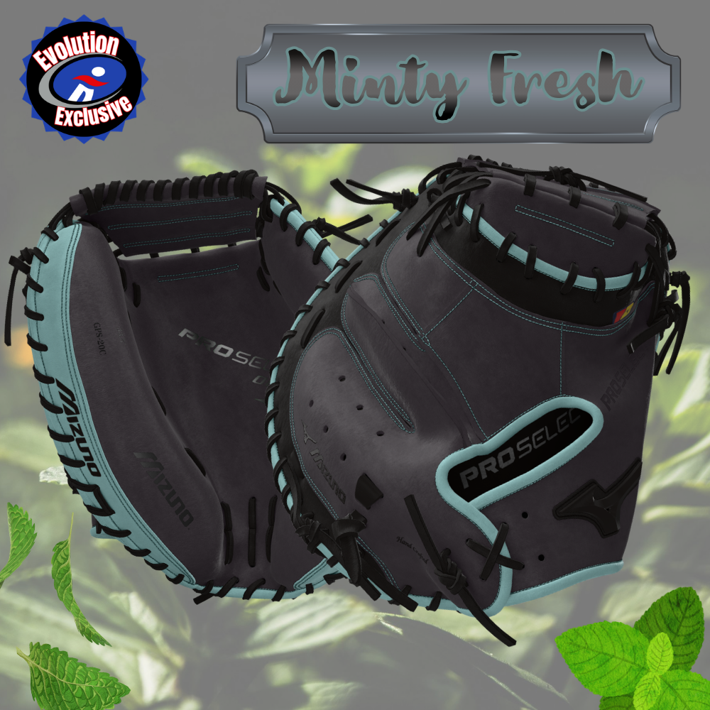 2026 Mizuno Custom Pro Select 33.5" Evolution Exclusive "Minty Fresh" Catchers Baseball Glove Right Hand Throw GPS-20C