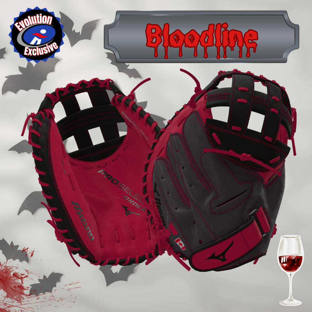 2026 Mizuno Custom Pro Select 34.5" Evolution Exclusive "Bloodline" Catcher Fastpitch Glove Right Hand Throw GPSF-20C
