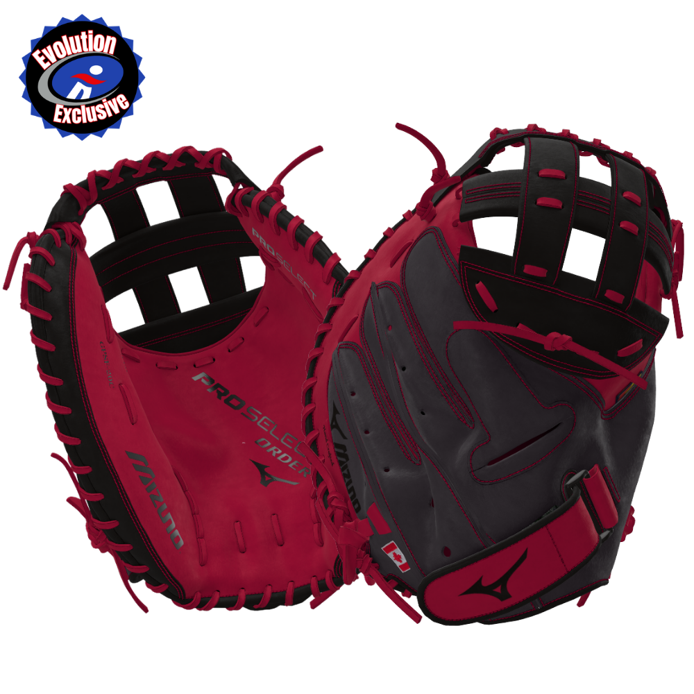 2026 Mizuno Custom Pro Select 34.5" Evolution Exclusive "Bloodline" Catcher Fastpitch Glove Right Hand Throw GPSF-20C