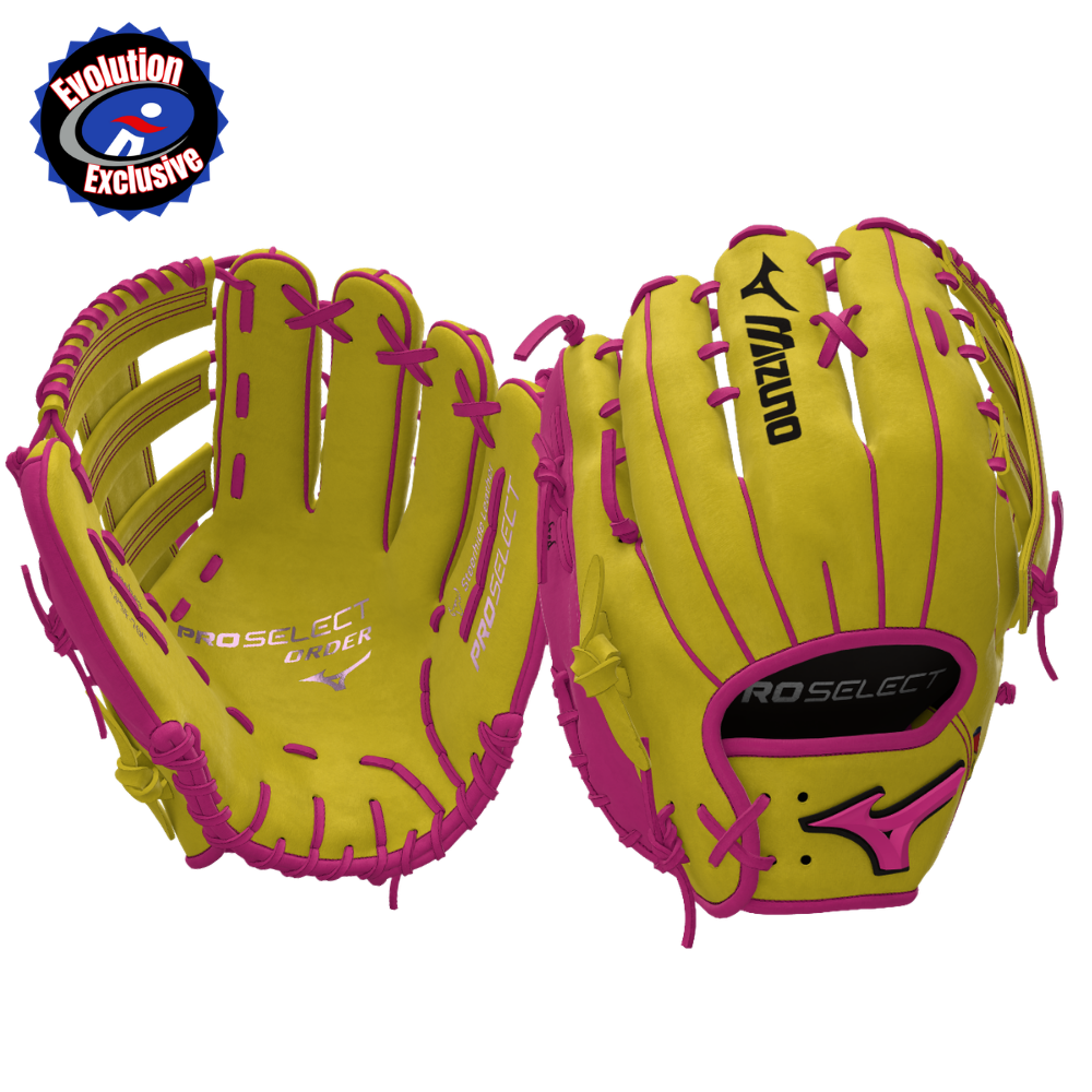 2026 Mizuno Custom Pro Select 12.5" Evolution Exclusive "Pink Lemonade" Utility Softball Glove Right Hand Throw GPSF-70C