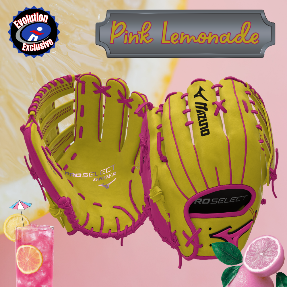 2026 Mizuno Custom Pro Select 12.5" Evolution Exclusive "Pink Lemonade" Utility Softball Glove Right Hand Throw GPSF-70C