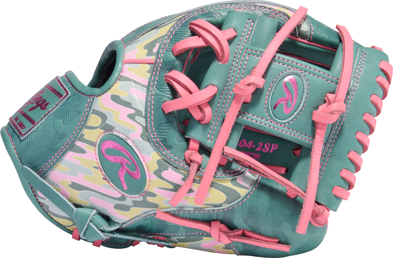 2026 Rawlings Heart of the Hide 11.5" Infield Baseball Glove Right Hand Throw PROR204-2SP - Spruce / Pink