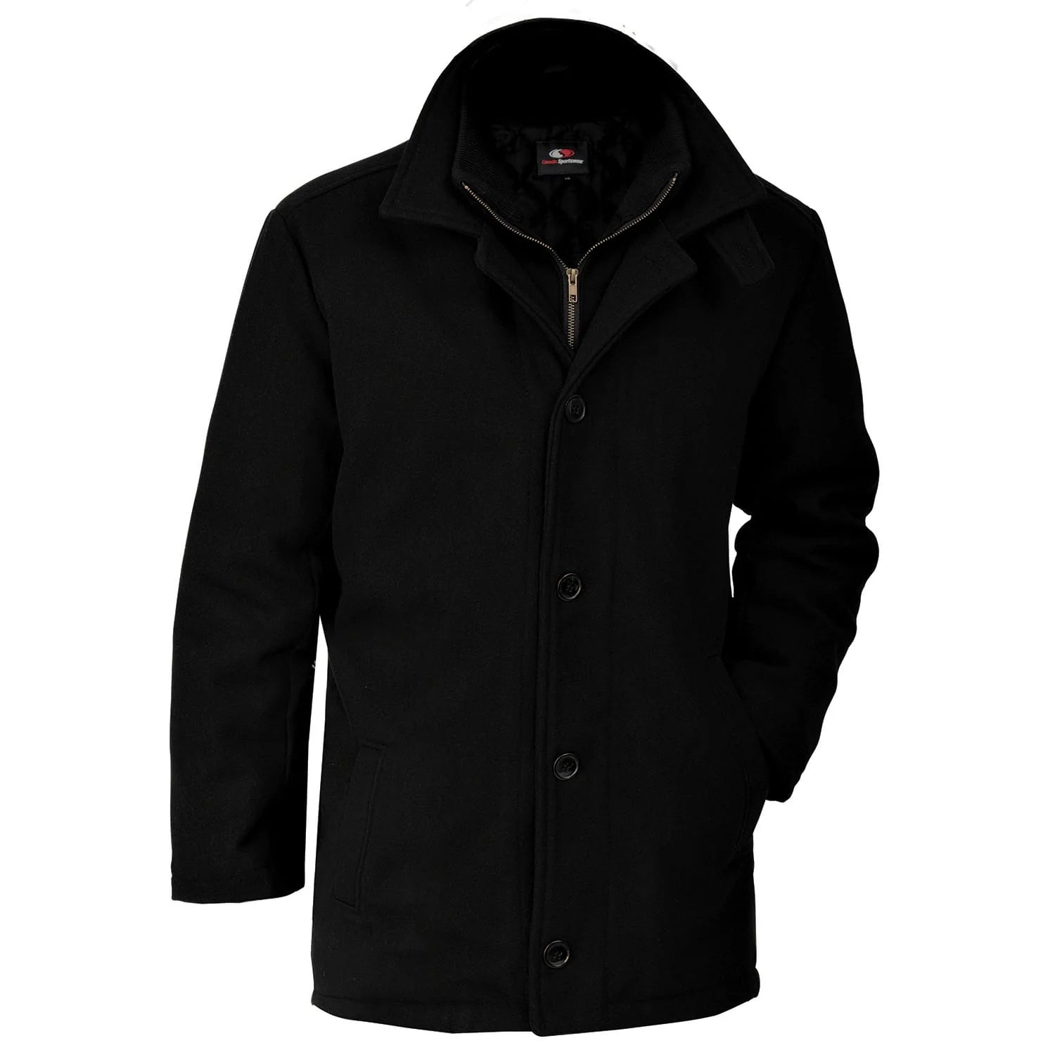 Melton Black Jacket 80/20 wool Youth