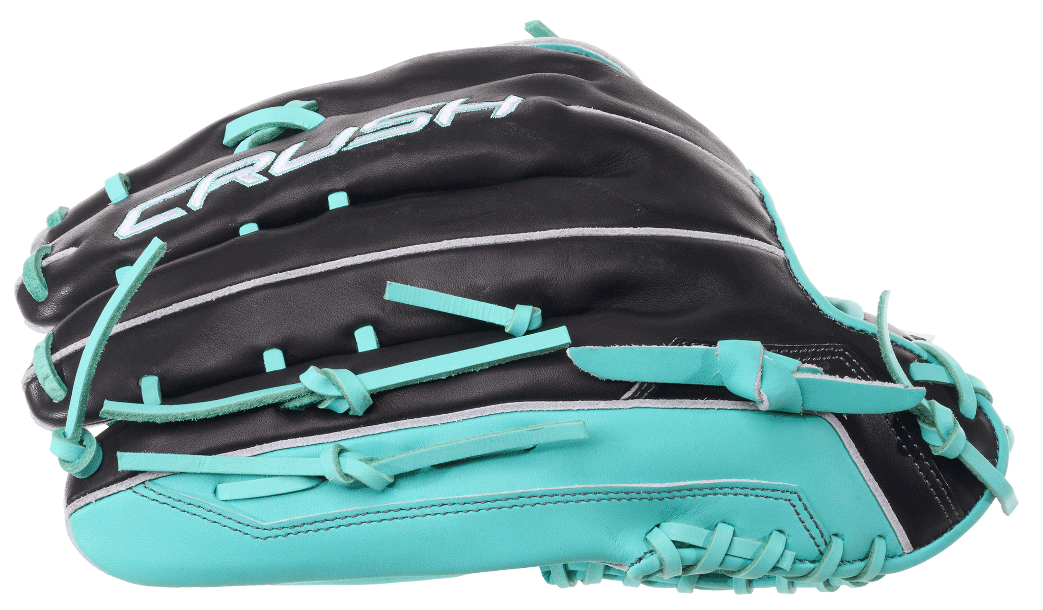 2026 Mizuno Pro Select Crush 14" Outfield Slo-Pitch Glove GPSS - 1400 - Black / Mint
