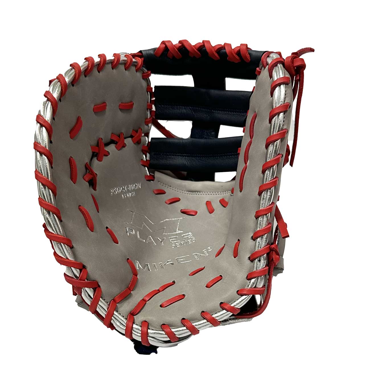 2026 Miken Players Series 13" First Base Slo-Pitch Glove PSDCT-10GN - Grey / Navy