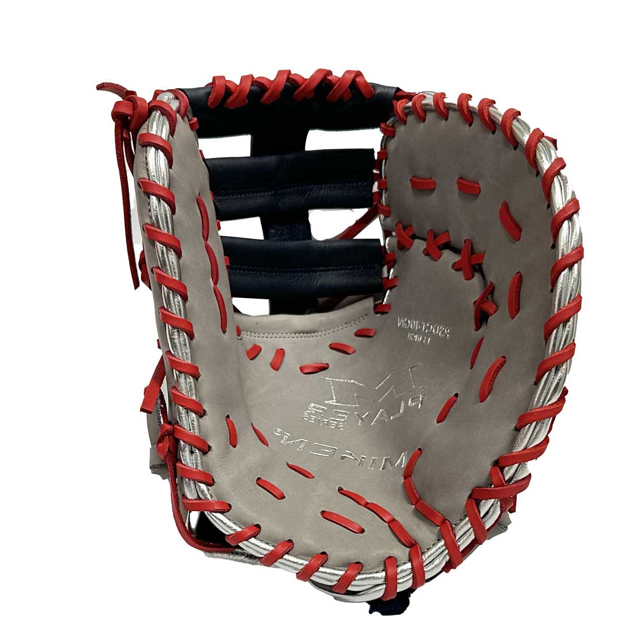 2026 Miken Players Series 13" First Base Slo-Pitch Glove PSDCT-10GN - Grey / Navy