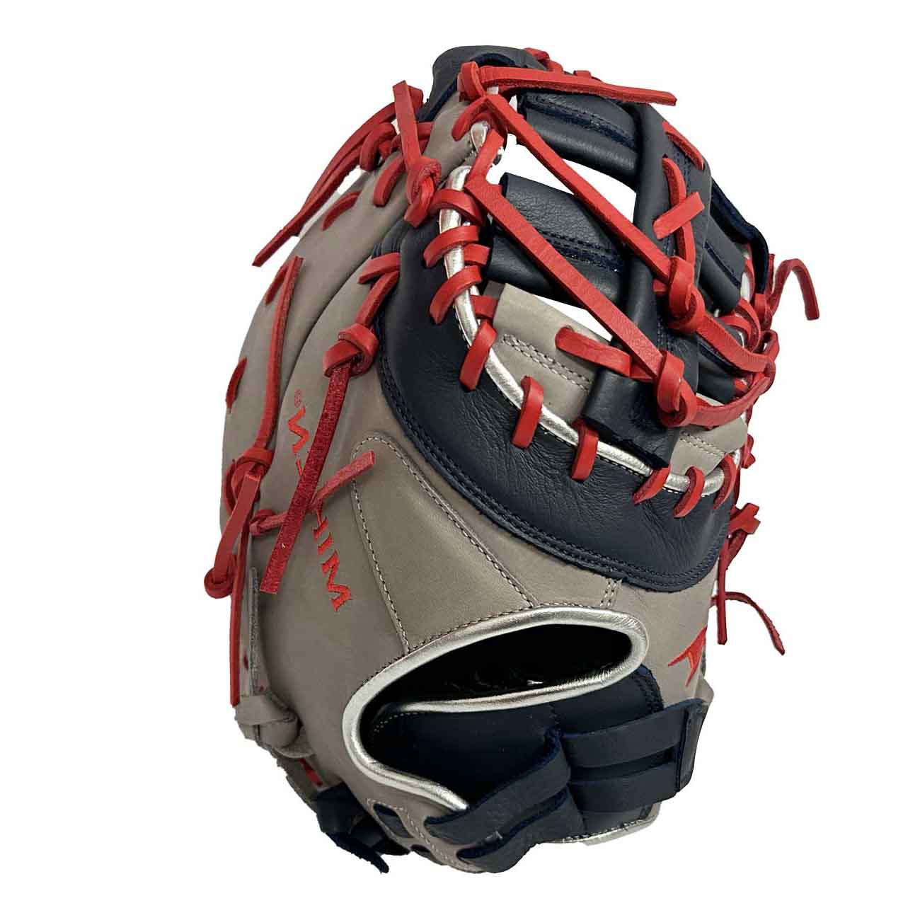 2026 Miken Players Series 13" First Base Slo-Pitch Glove PSDCT-10GN - Grey / Navy