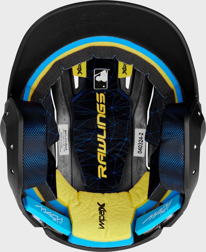 Rawlings Mach Fit 1 Tone Baseball Batting Helmet MACHFIT - One Size