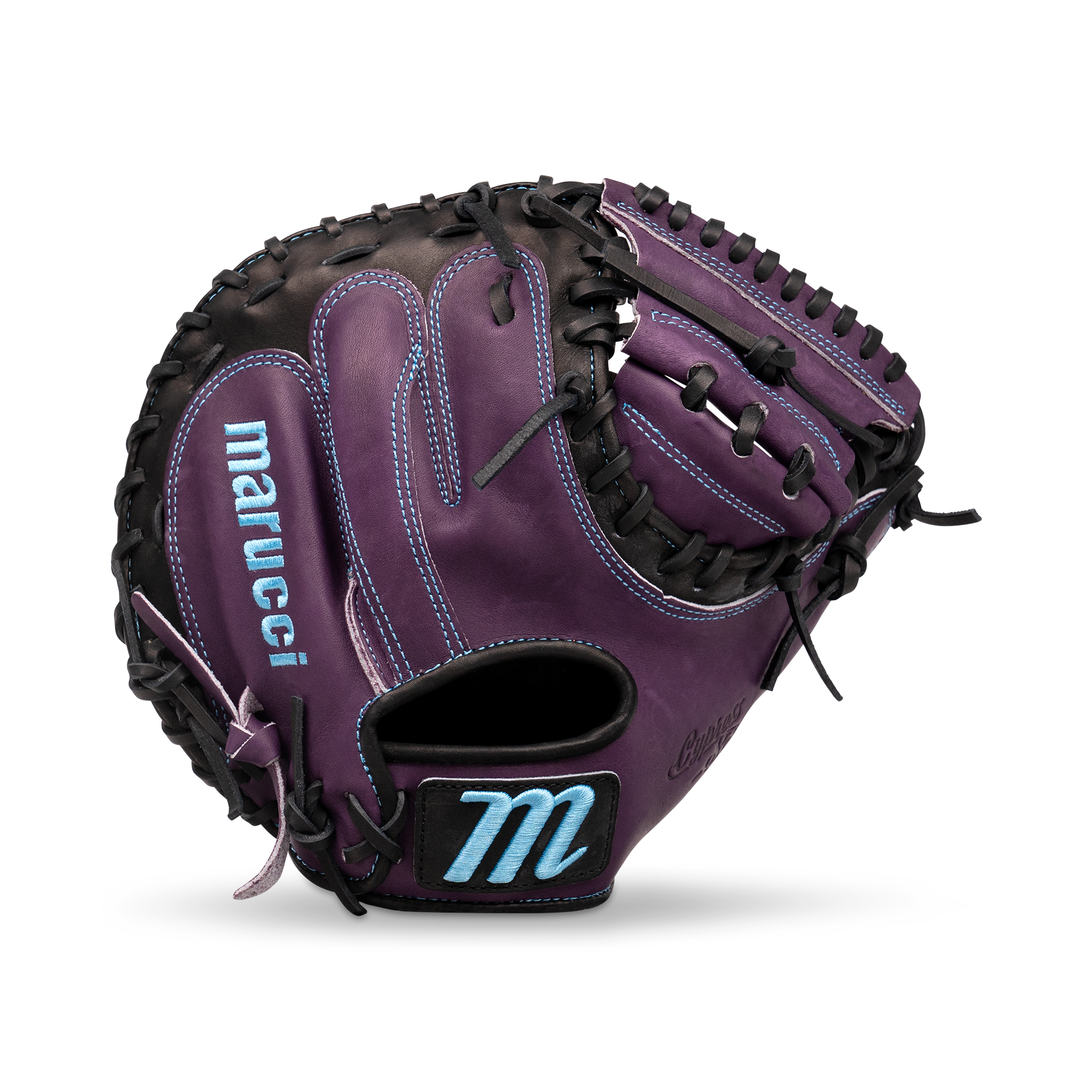 2025 Marucci Cypress V4 235C1 33.5" Catchers Baseball Glove Right Hand Throw-Black/Purple
