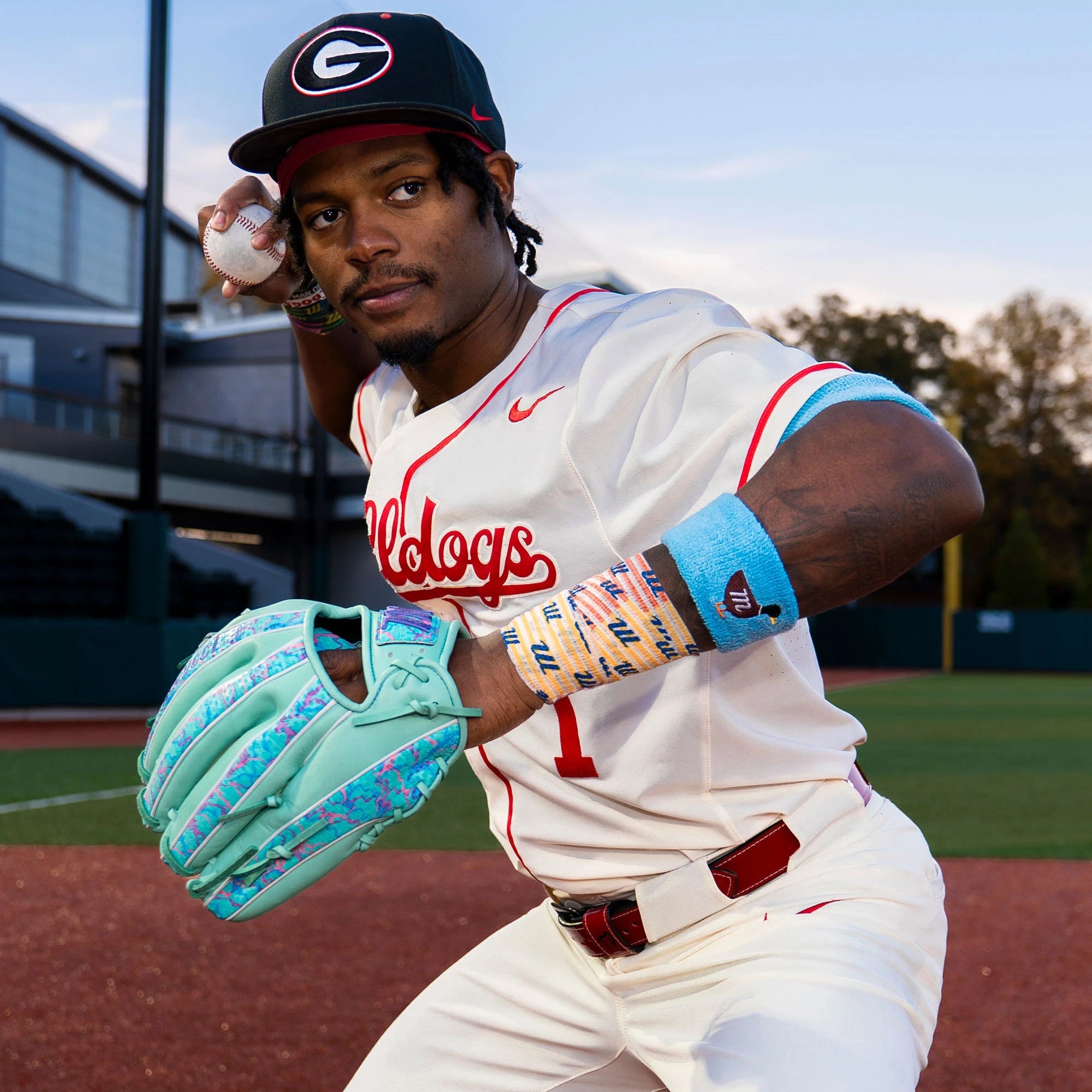 2027 Marucci Cypress Lizard Skins 12" Pitchers  Baseball Glove MFGCYLS45K2 Mint / Coral Camo Right Hand Throw