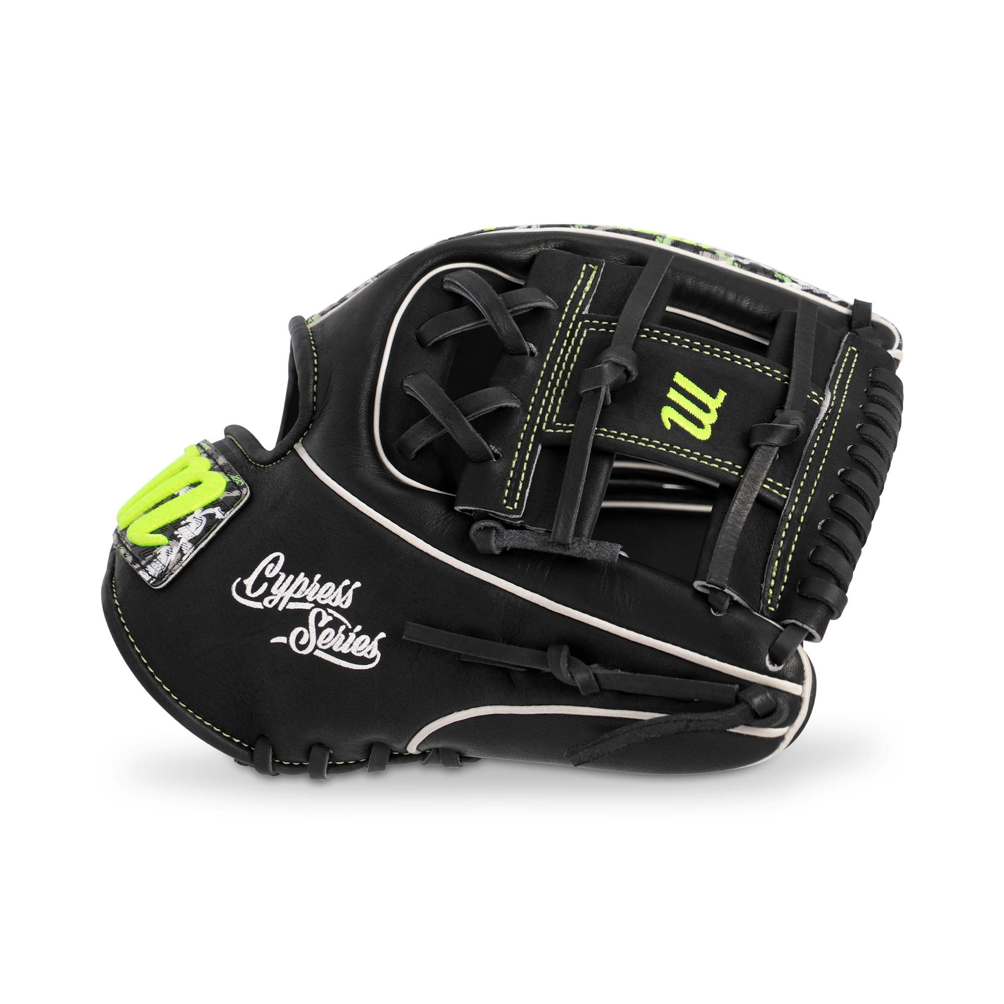 2027 Marucci Cypress Lizard Skins 11.5" Infield Baseball Glove MFGCYLS43A2 Black / Goblin Camo Right Hand Throw