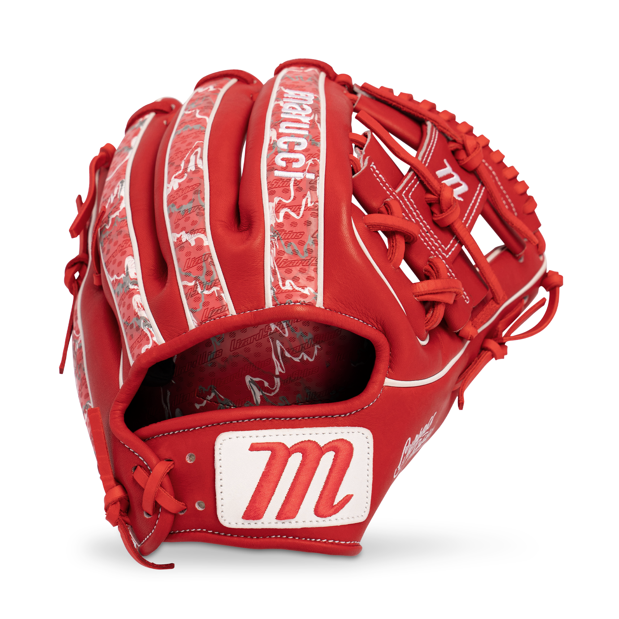 2027 Marucci Cypress Lizard Skins 11.5" Infield Baseball Glove MFGCYLS43A2 Red / Scarlet Camo Right Hand Throw
