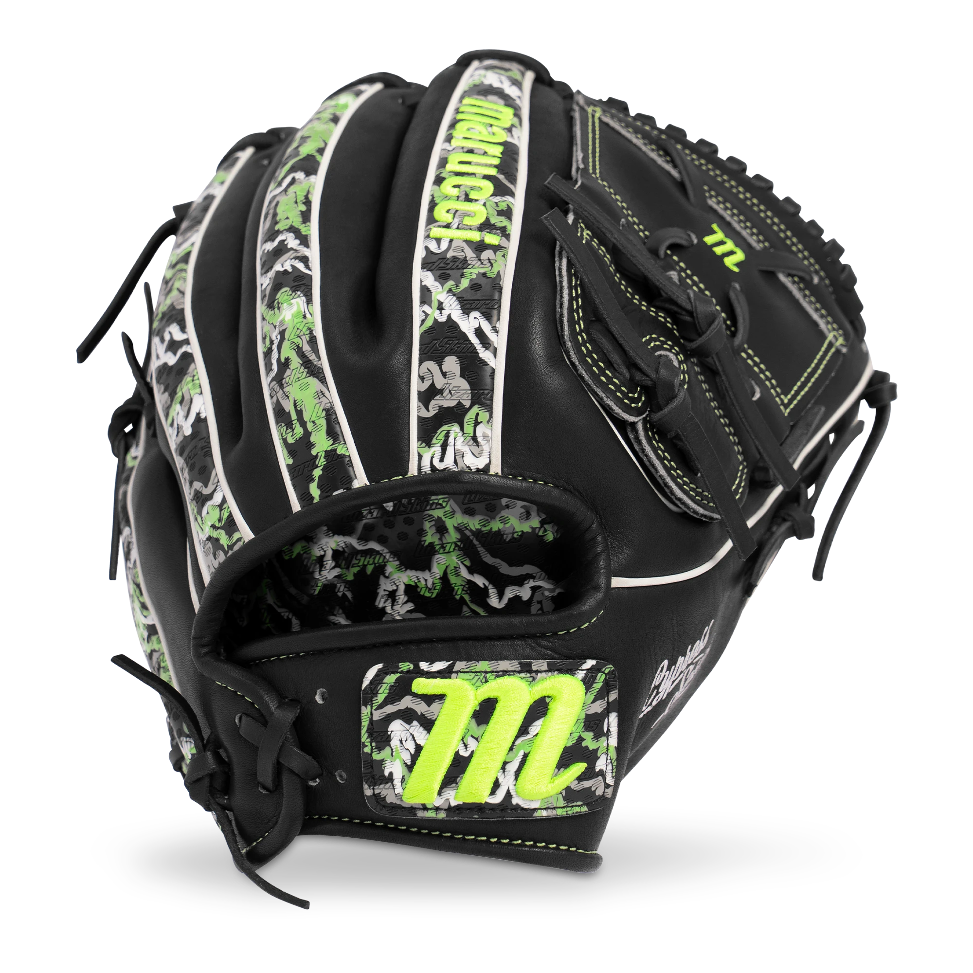 2027 Marucci Cypress Lizard Skins 12" Pitchers  Baseball Glove MFGCYLS45K2 Black / Goblin Camo