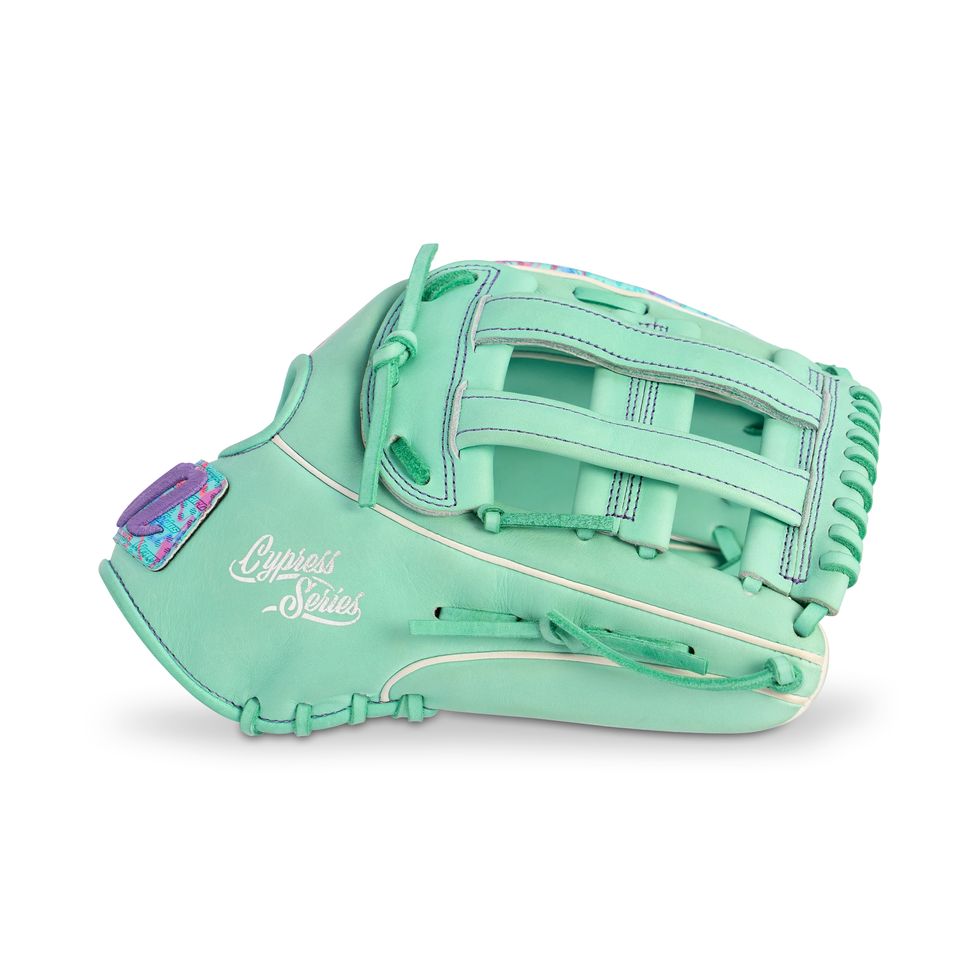 2027 Marucci Cypress Lizard Skins 12.75" Outfield  Baseball Glove MFGCYLS98R3 Mint / Coral Camo