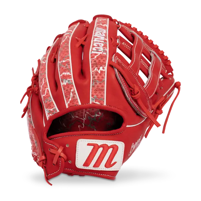 2027 Marucci Cypress Lizard Skins 12.75" Outfield  Baseball Glove MFGCYLS98R3 Red / Scarlet Camo