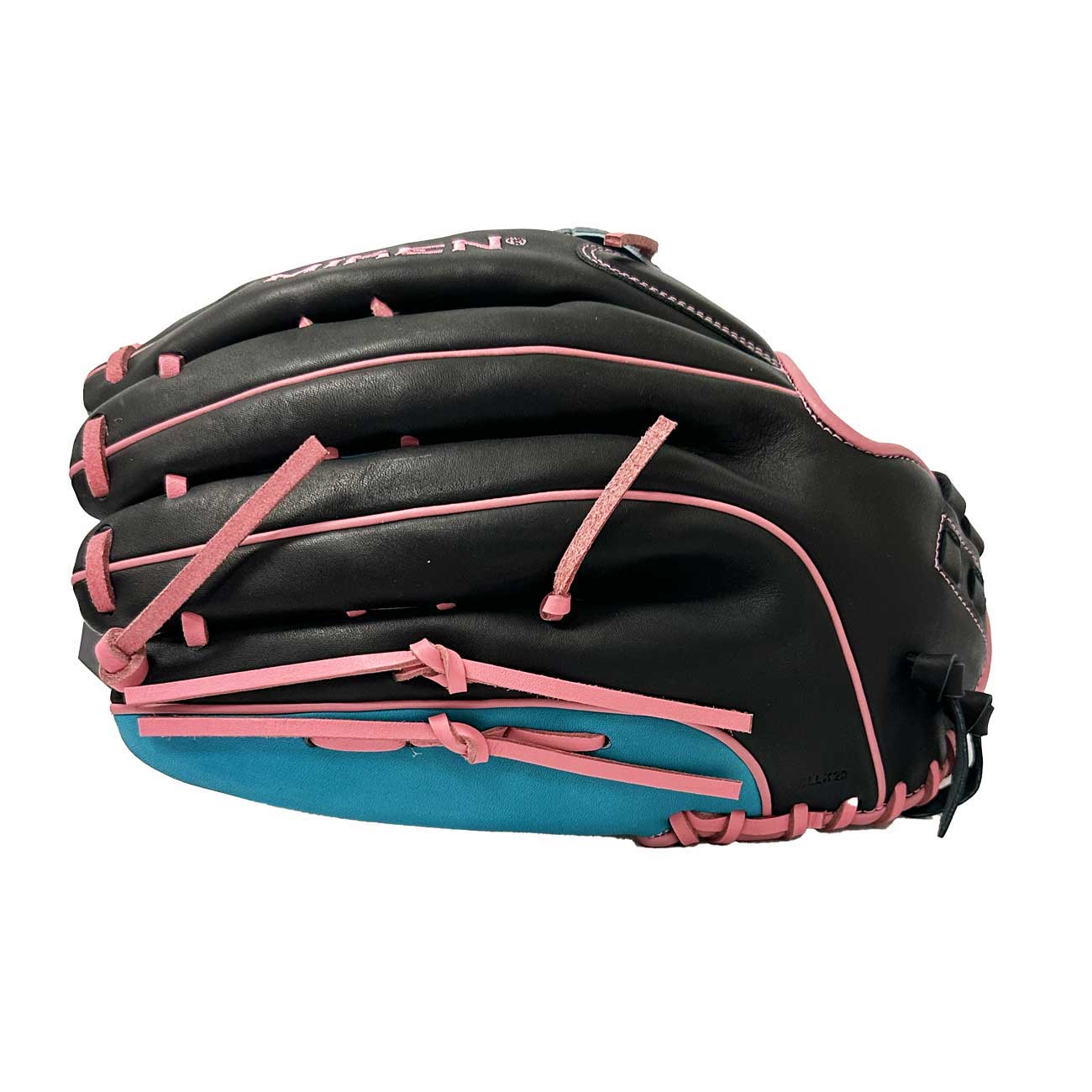 2026 Miken Pro Series 13" Utility Slo-Pitch Glove PRO130-BTEP- Black / Teal / Pink
