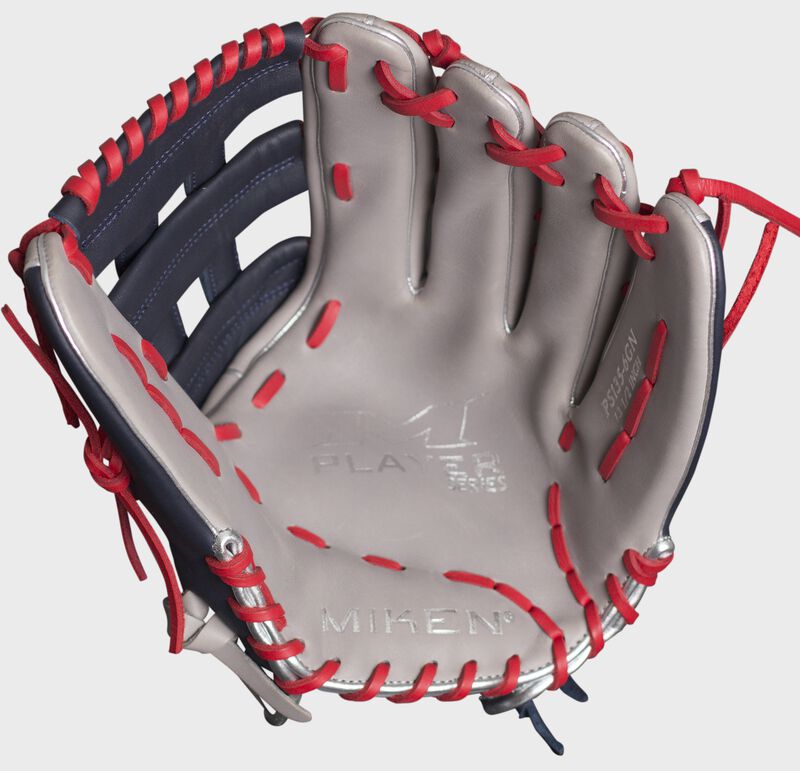 2026 Miken Players Series 14" Outfield Slo-Pitch Glove PS140-6GN- Grey / Navy