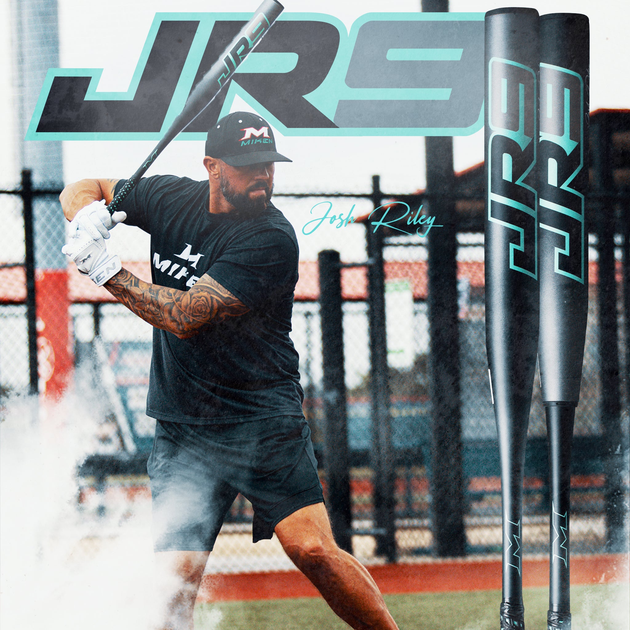 2025 Miken JR9 Josh Riley 1 Piece 12" SuperMax (1.0 oz) Slo-Pitch Bat - MSU5JR1X