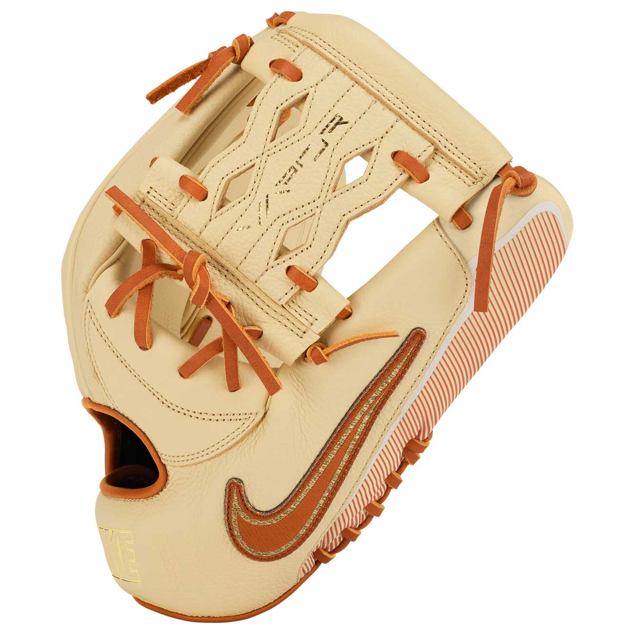 2025 Nike Vapor 11.5" Infield Baseball Glove Right Hand Throw - Cream / Orange