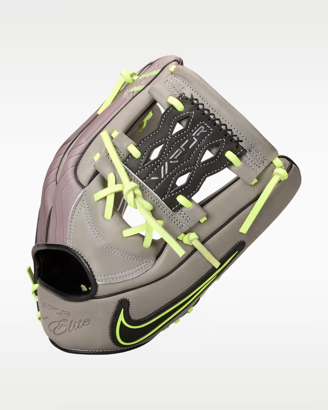 2025 Nike Vapor Elite Snake Eyes Web 11.5" Infield Baseball Glove Right Hand Throw - Grey / Volt / Black