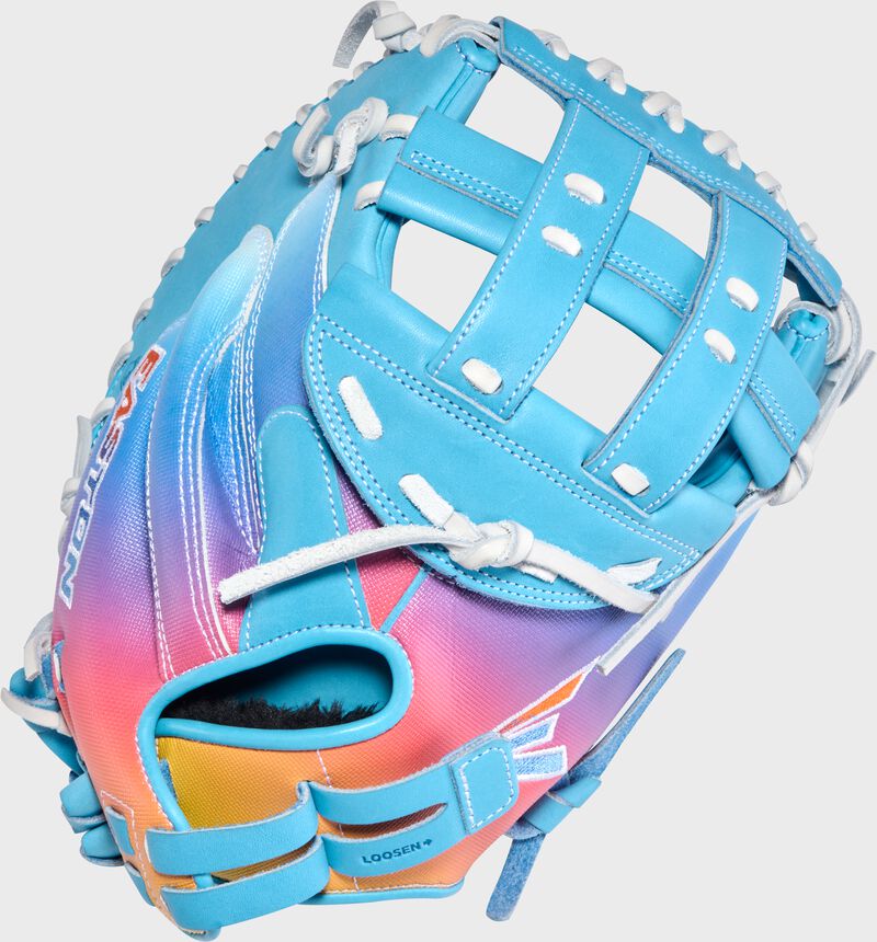 2026 Easton Color Splash 3.0 Pro Collection  34" Fastpitch Catchers Glove PCFPCM34CB- Columbia Blue / White