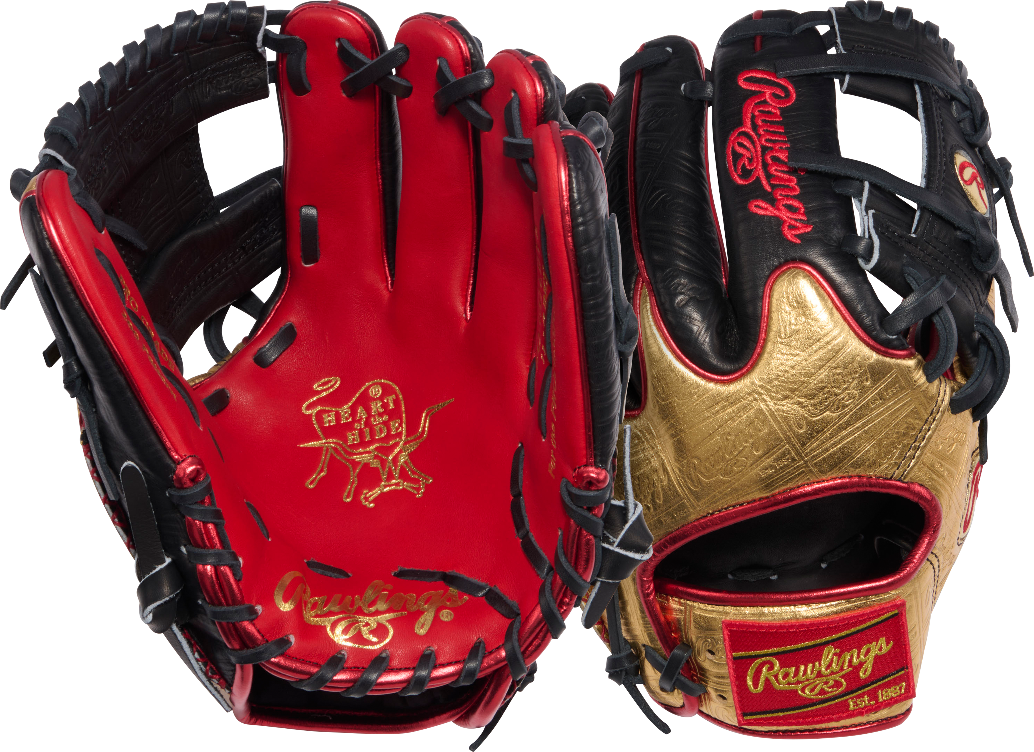 2026 Rawlings Heart of the Hide Gold Glove Club June 11.5" Infield Baseball Glove PRO-GOLDYX Right Hand Throw