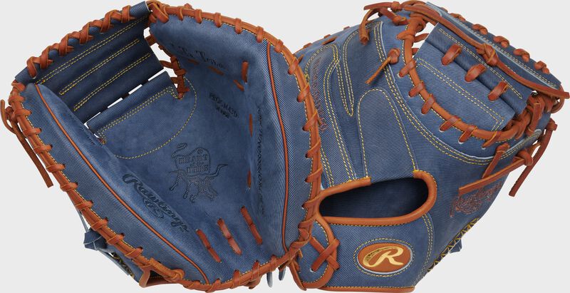 2024 Rawlings Heart of the Hide Pro Label Denim 34" Catchers Ball Glove PROCM43D