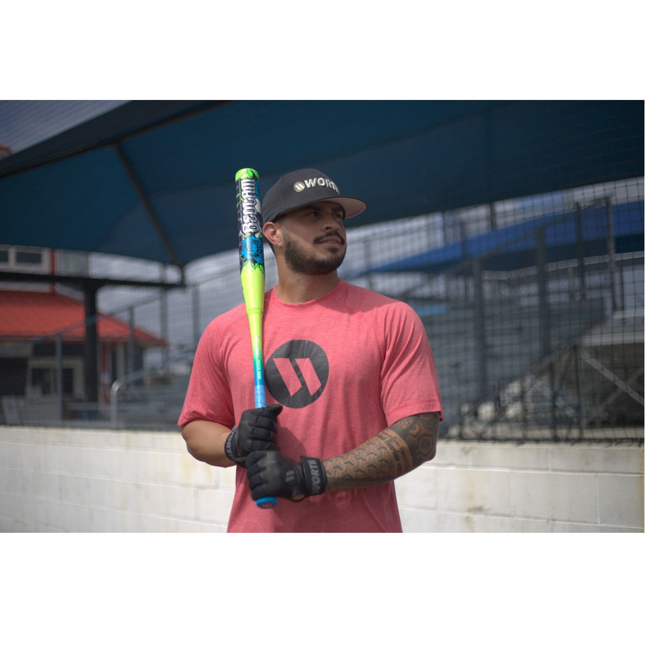 2026 Worth Bedlam Signature 2 Piece 12.5'' XL Load Slo-Pitch Bat WSU6JRBEDL