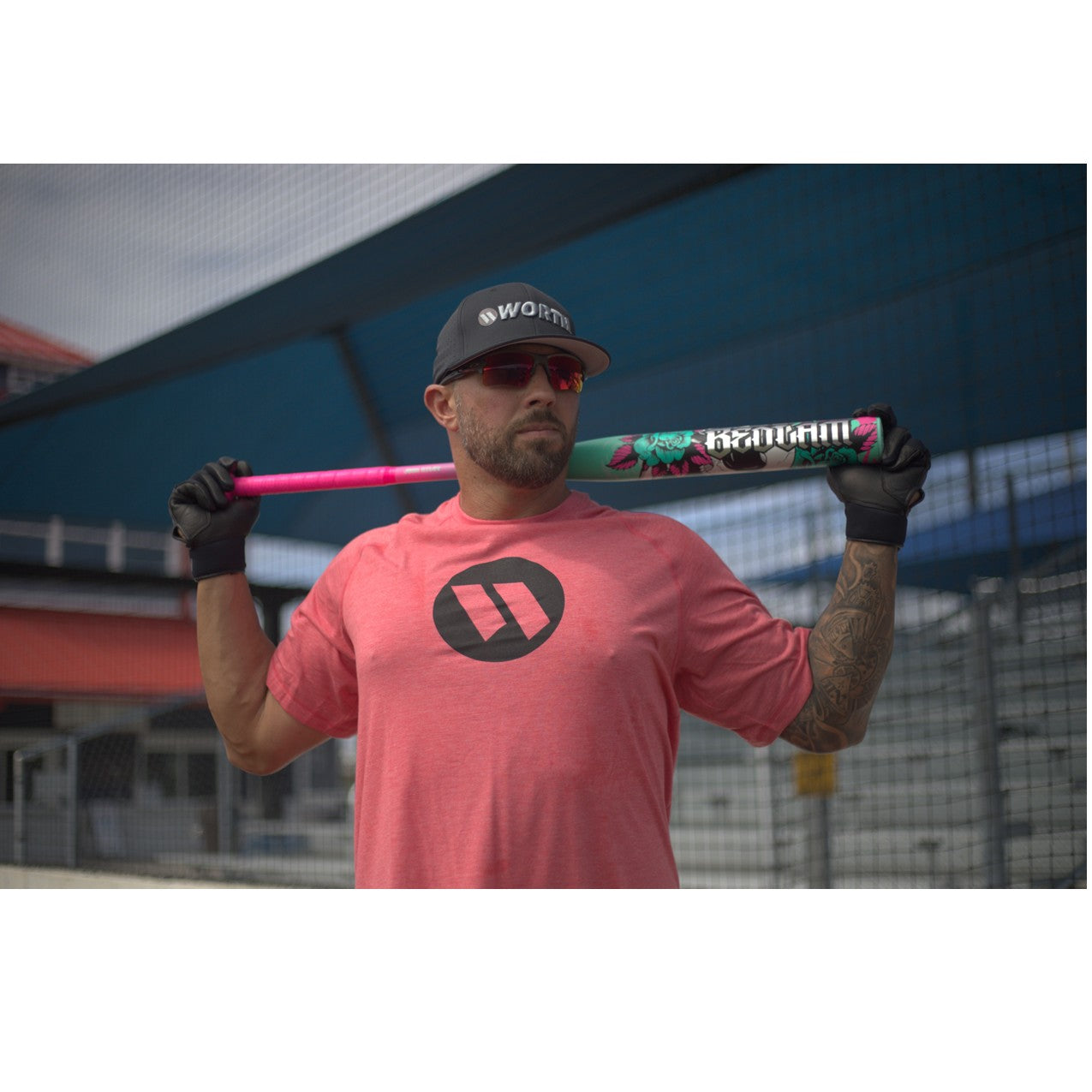 2026 Worth Bedlam Signature 2 Piece Balanced 13.5'' Slo-Pitch Bat WSU6JRBEDB