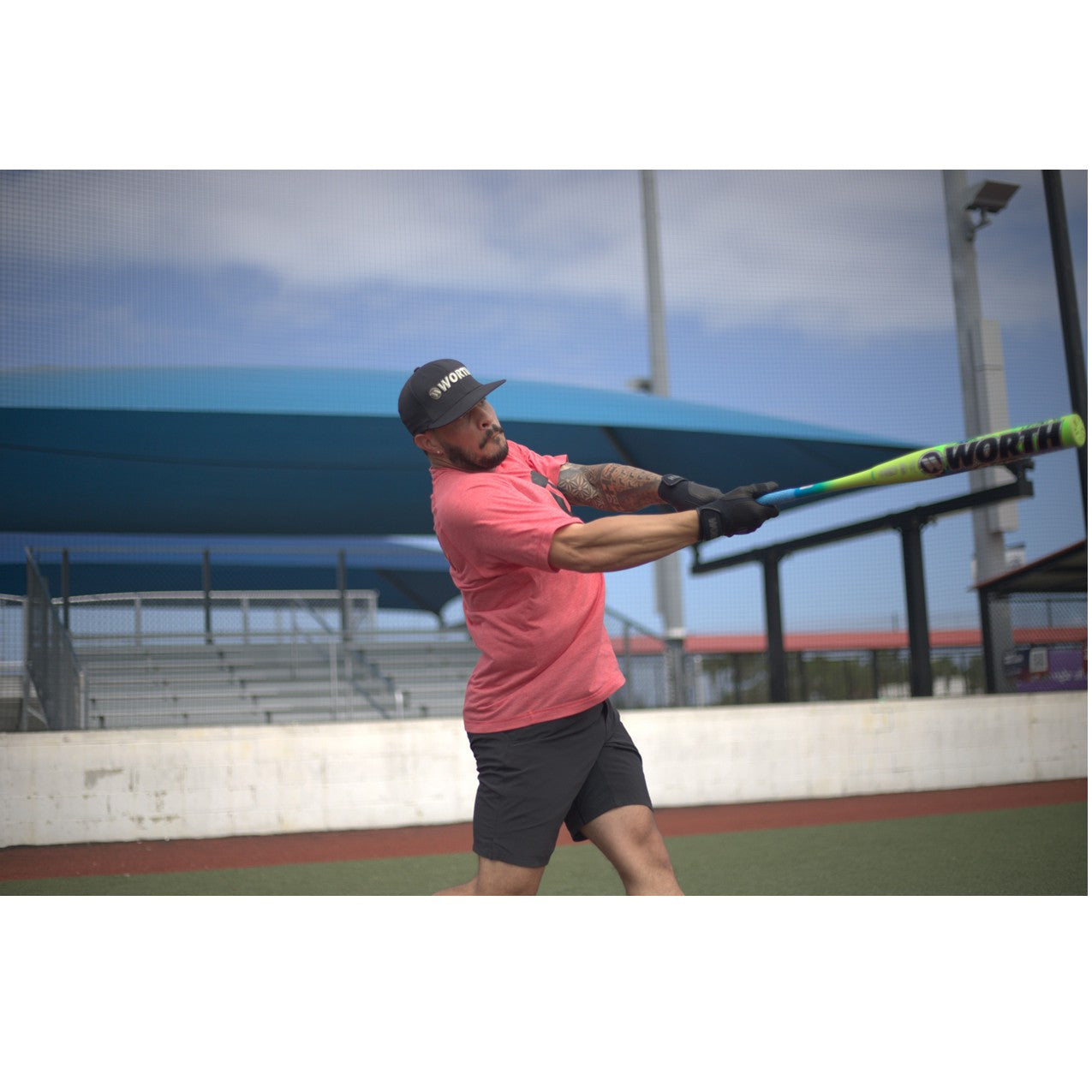 2026 Worth Bedlam Signature 2 Piece 12.5'' XL Load Slo-Pitch Bat WSU6JRBEDL