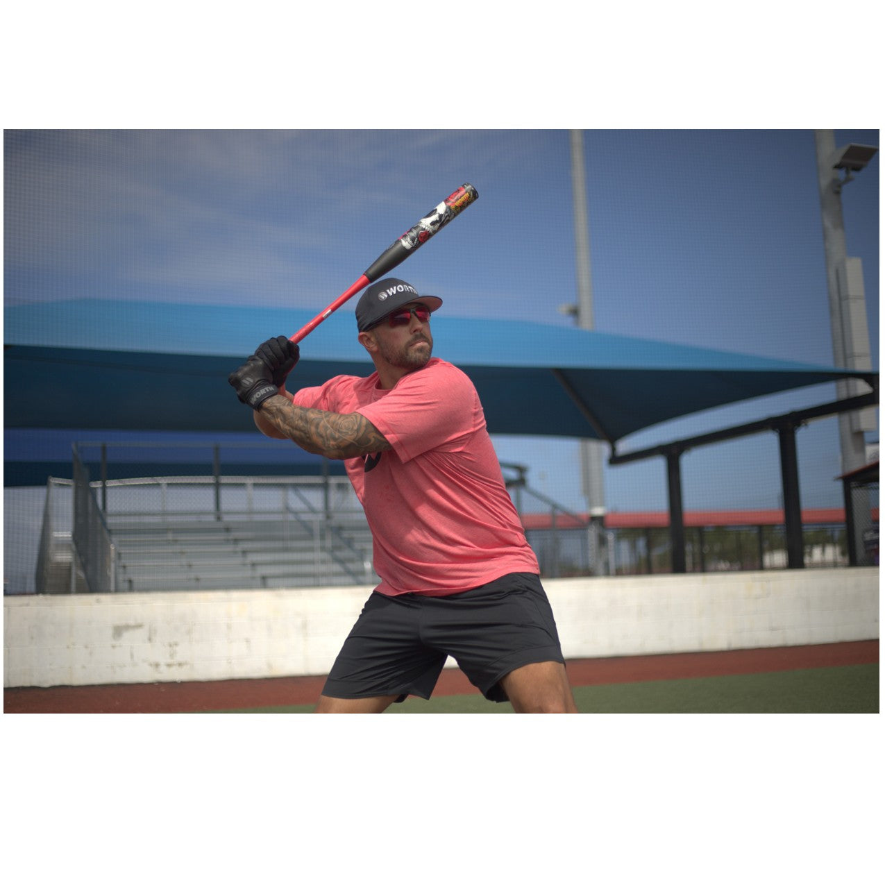 2026 Worth Bedlam Josh Riley Signature 2 Piece 12'' XXL Load (1.0 oz) Slo-Pitch Bat WSU6JRB12X