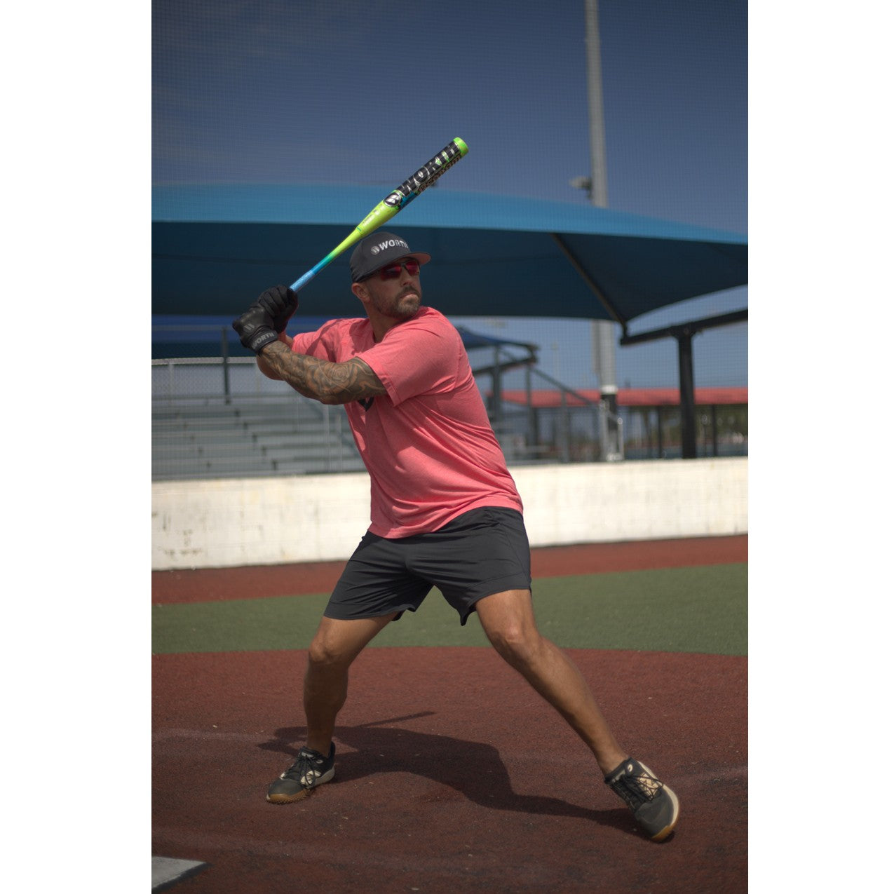 2026 Worth Bedlam Signature 2 Piece 12.5'' XL Load Slo-Pitch Bat WSU6JRBEDL