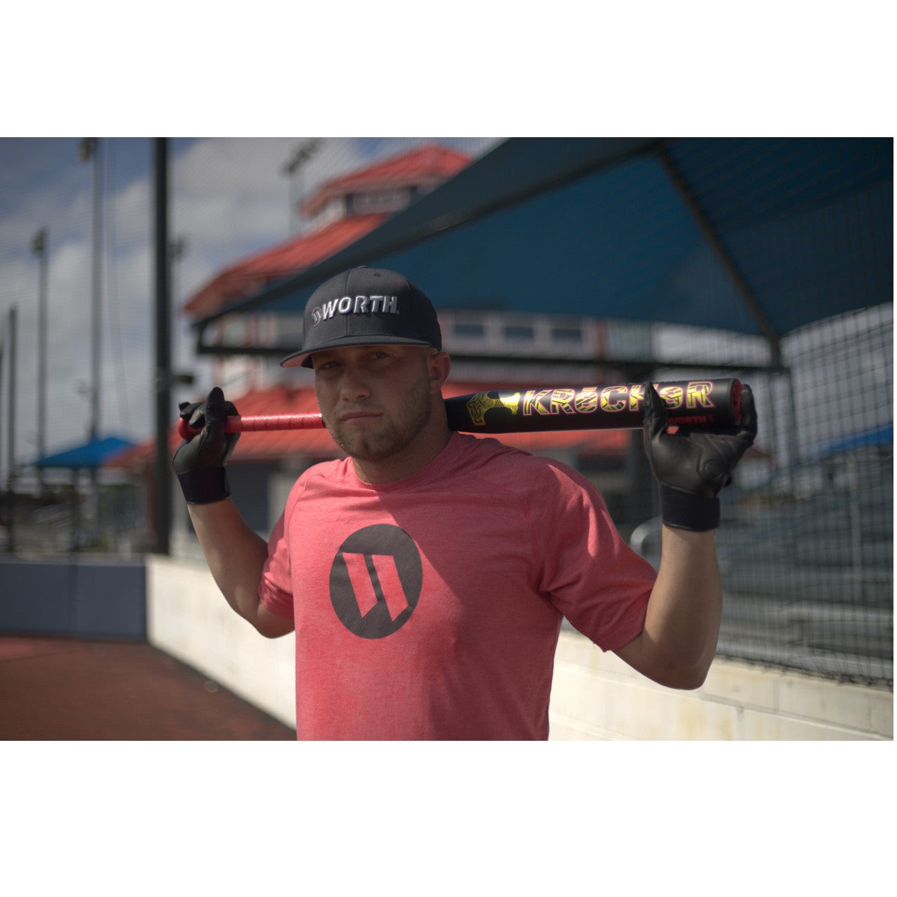 2026 Worth Krecher Jeremy Fry Signature 1 Piece 12.75'' XL Load Slo-Pitch Bat WSU6KJF1L