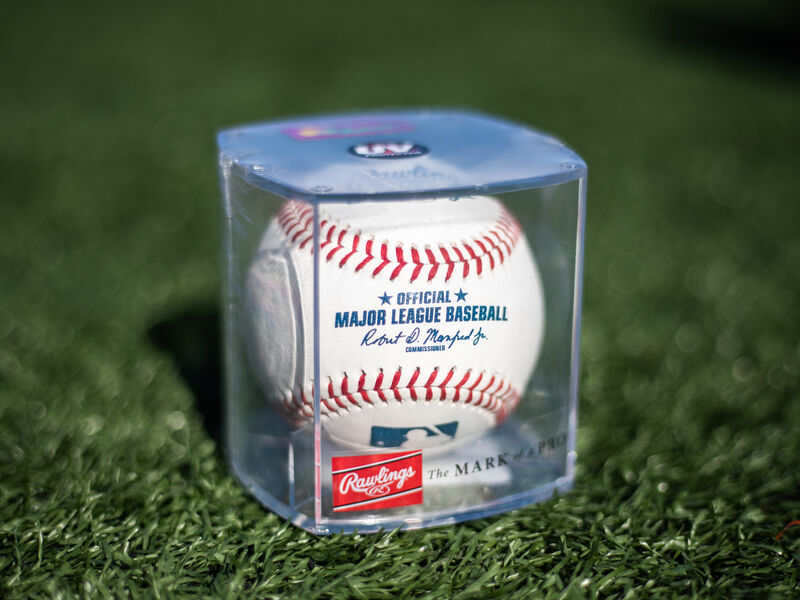2026 Rawlings Official MLB Baseball in Display Cube