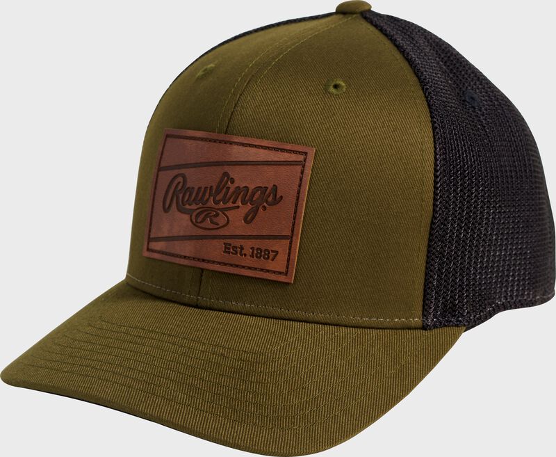 Rawlings Leather Patch Hat RWHLP