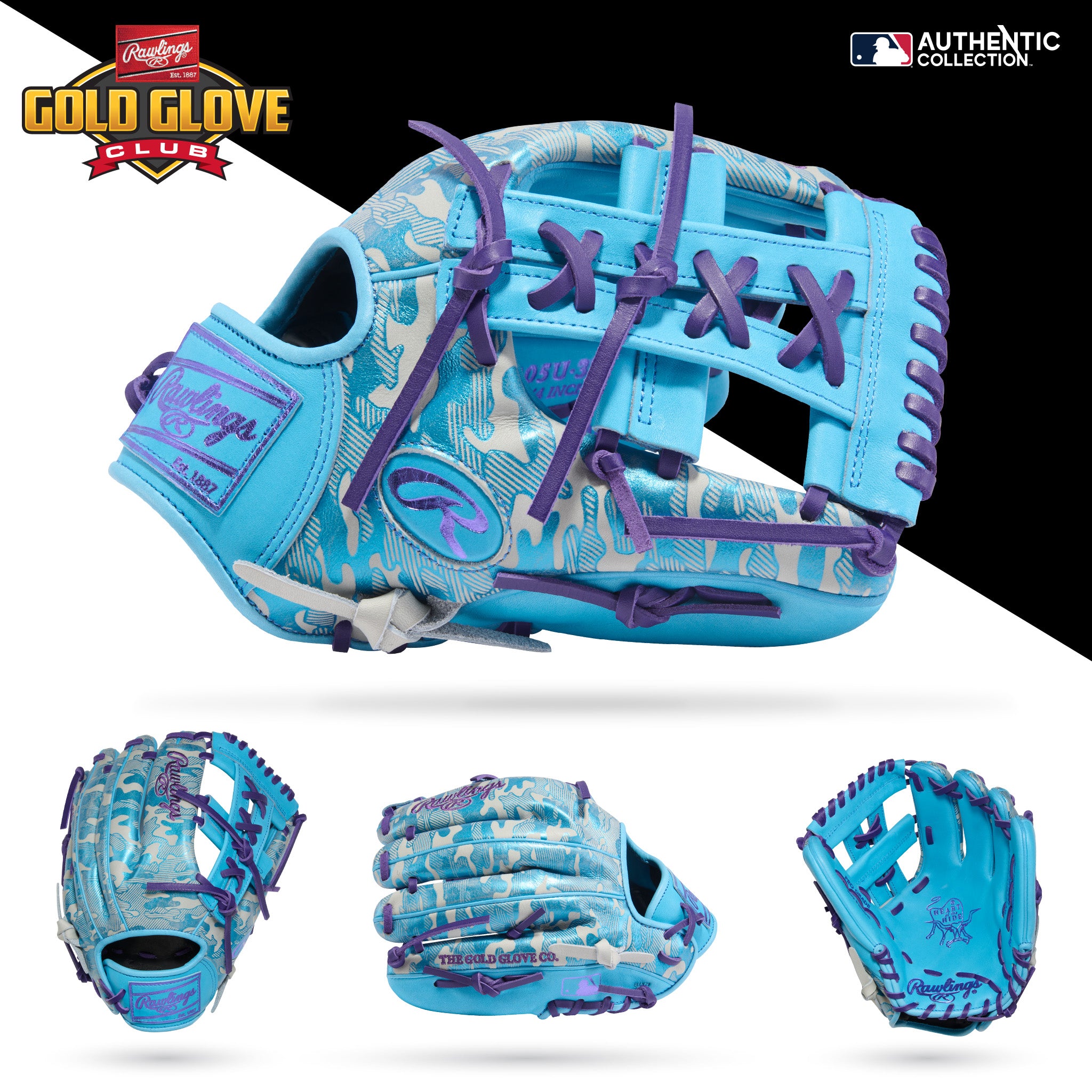 2025 Rawlings Heart of the Hide Gold Glove Club Aug 11.75" Infield Baseball Glove PROR205U-32CBG Right Hand Throw