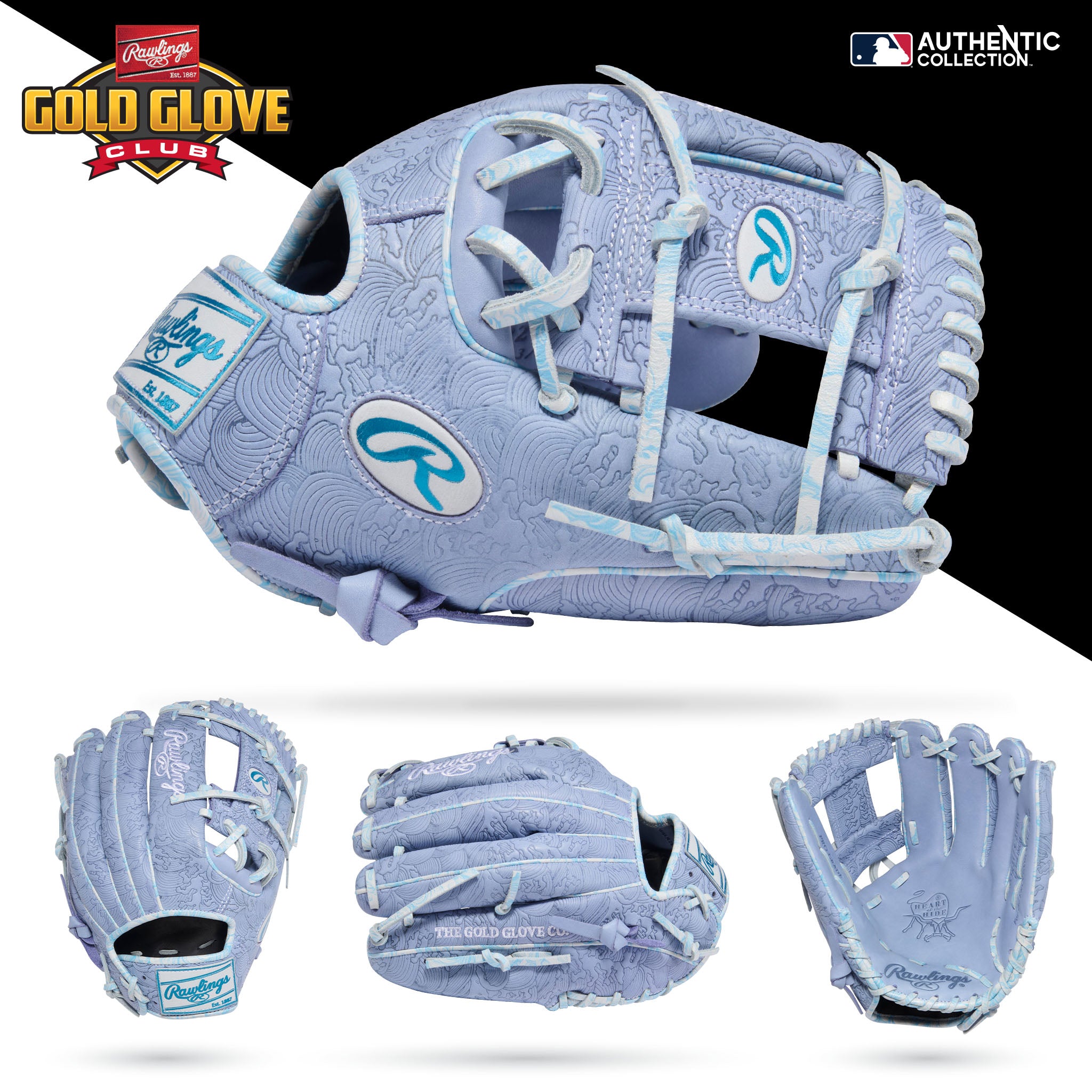 2026 Rawlings Heart of the Hide Gold Glove Club May 11.75" Infield Baseball Glove PROR2175-2PEW Right Hand Throw