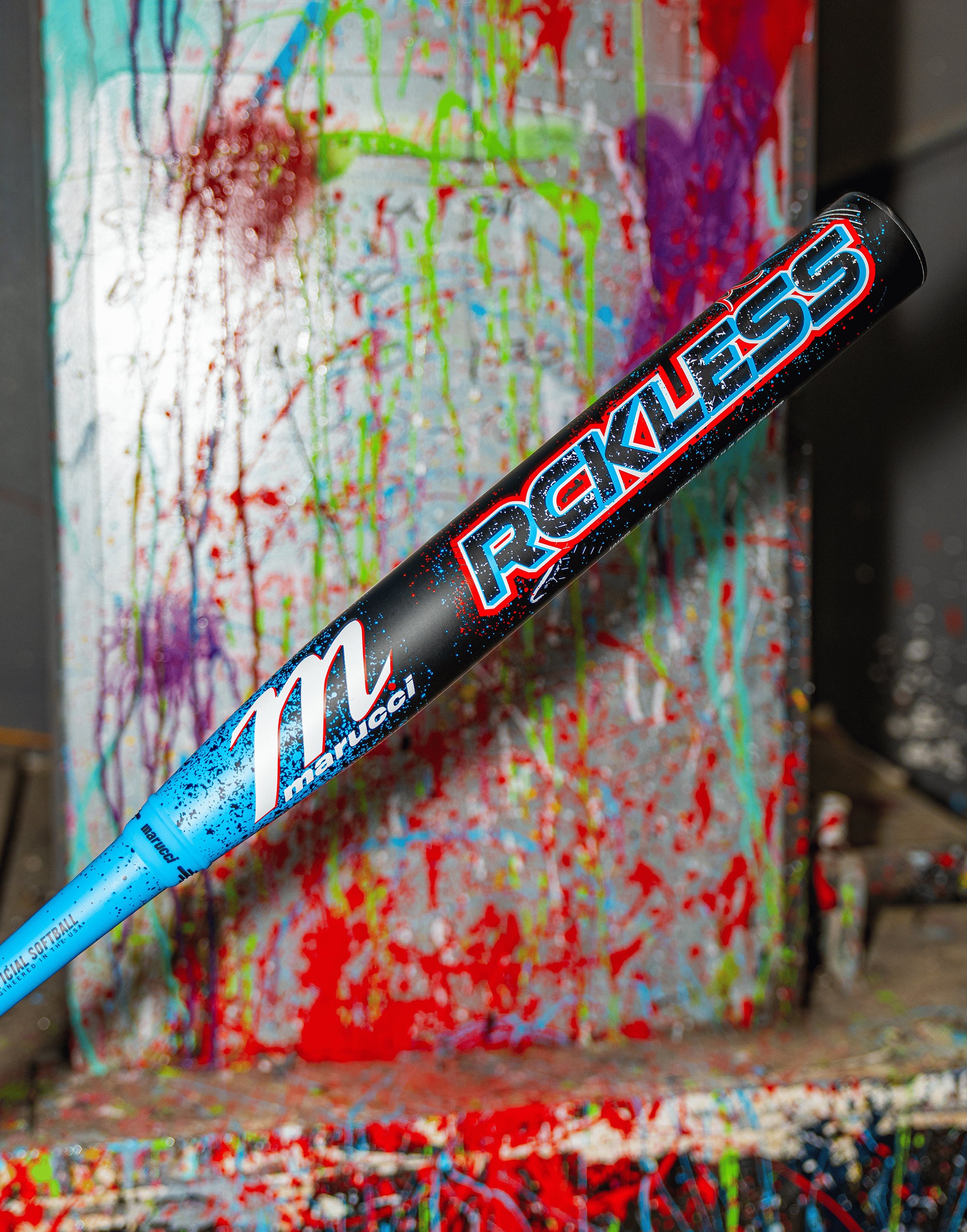 2026 Marucci Rckless Blue 2 Pc Loaded (0.5oz) 12.75" Slo-Pitch Bat USSSA MSPR2LU