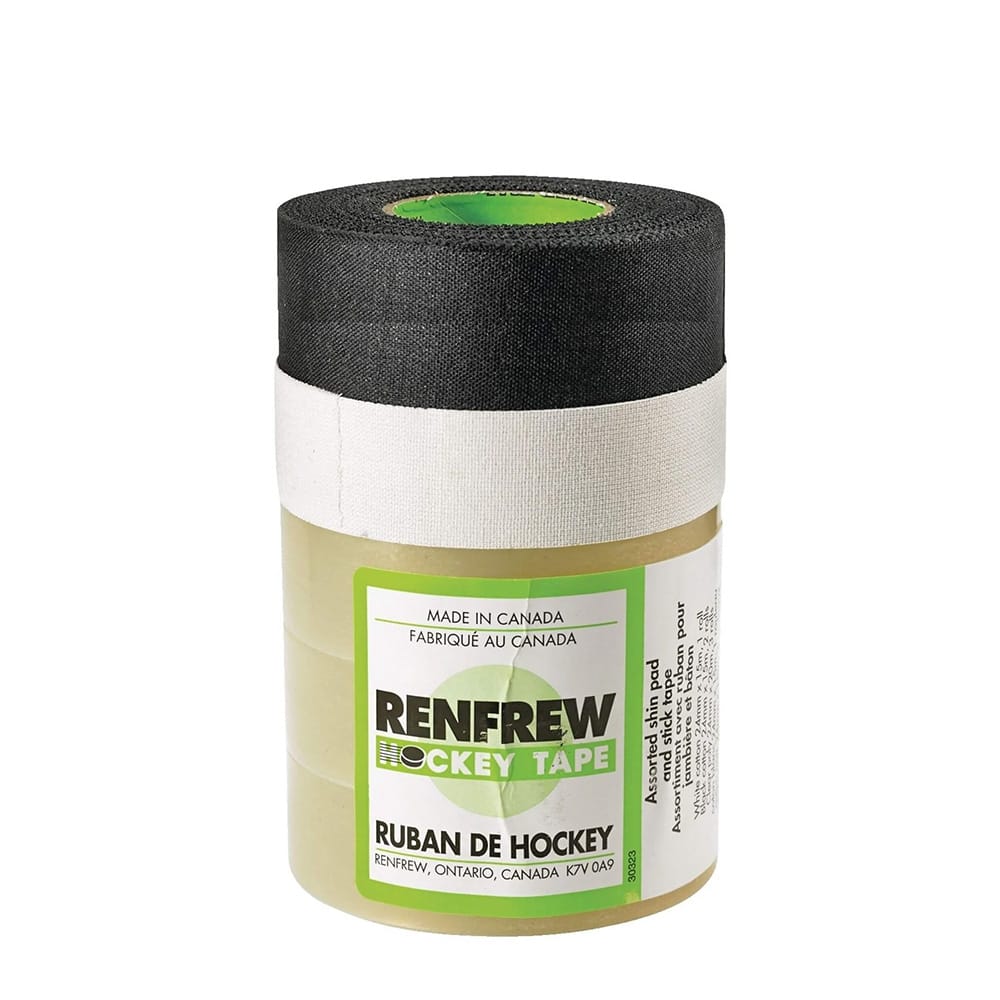 Renfrew Assorted Shin Pad & Stick Tape 5 Pack- 3 Clear / 2 White