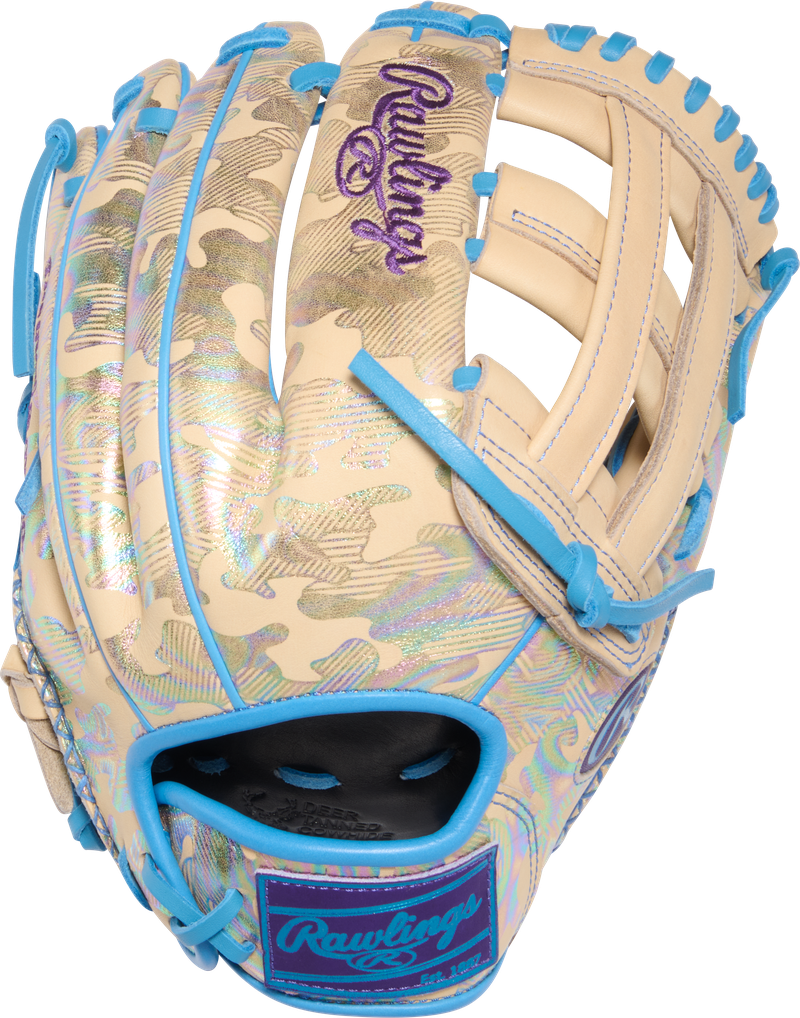 2026 Rawlings Heart of the Hide 12.25" Utility Baseball Glove Right Hand Throw PROR207U-6CC- Tan / Columbia Blue