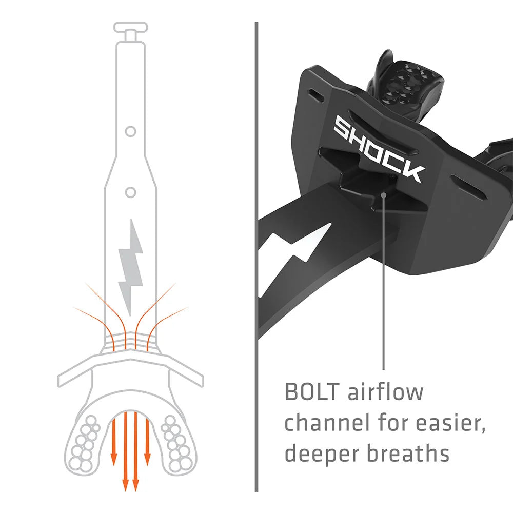 2026 Shock Doctor Thunder Bolt Lip Guard - OSFA