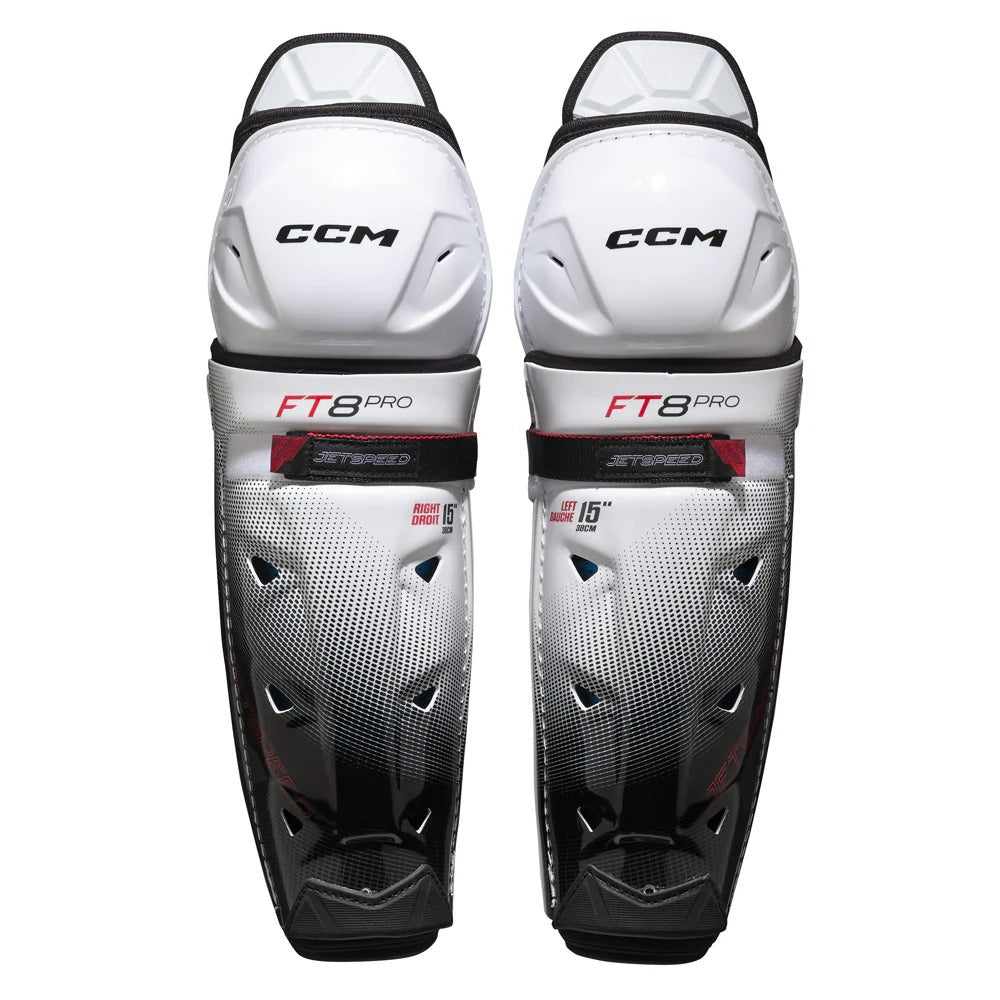 2025 CCM Jetspeed FT8 Pro Hockey Shin Guards - Senior
