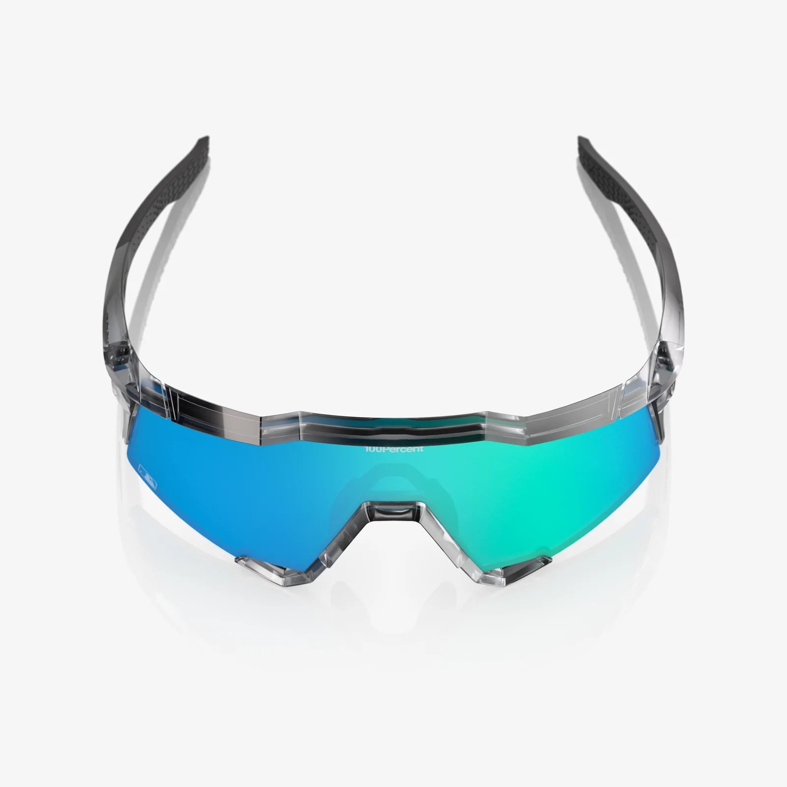 100% Speedcraft MLB Polished Translucent Grey Sunglasses - Mirror Lens