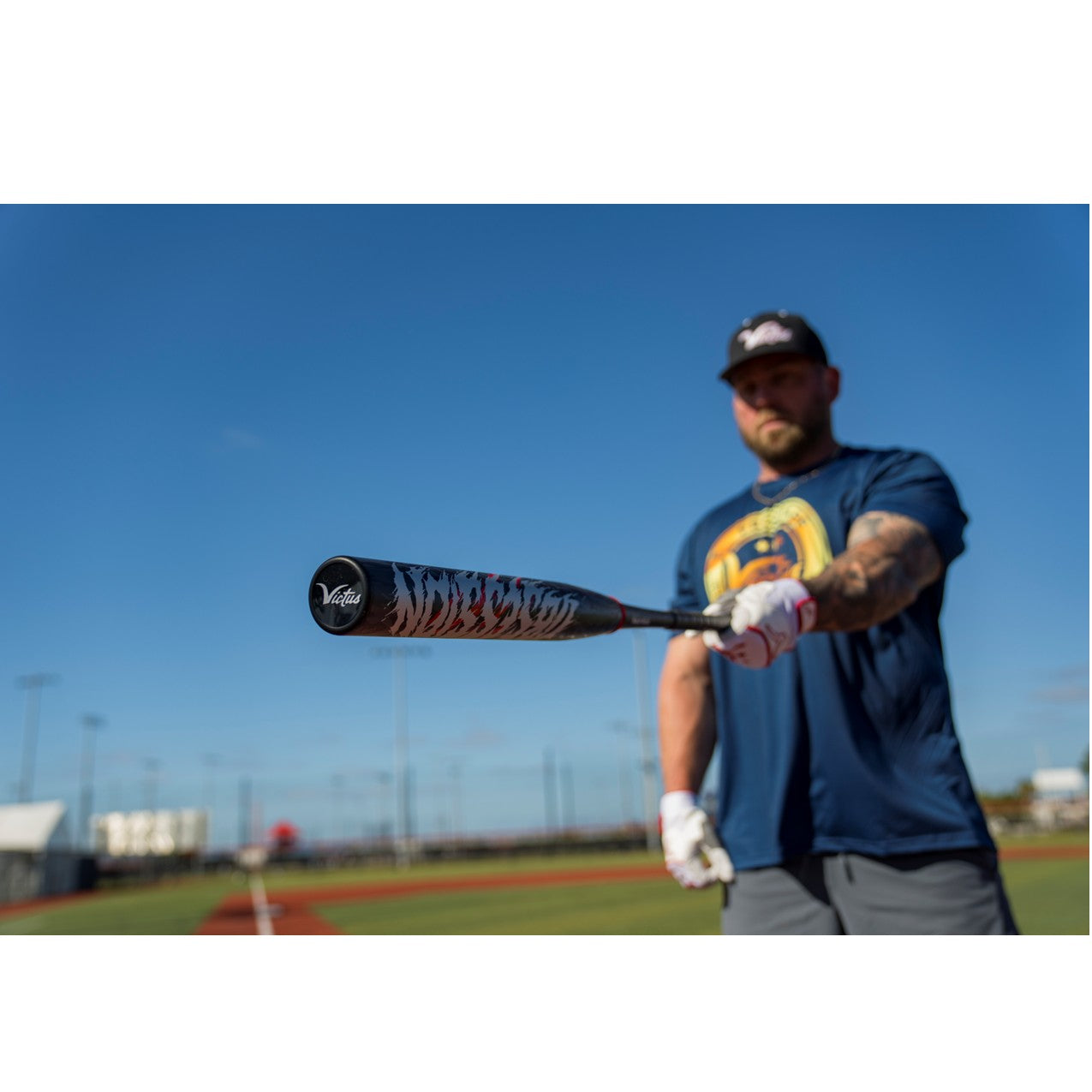 2026 Victus Obsession Red "Steele Lewis" 2 Piece  Ya-Ya (0.5oz) 12.75" Slo-Pitch Bat USSSA VSPR2YUSTL