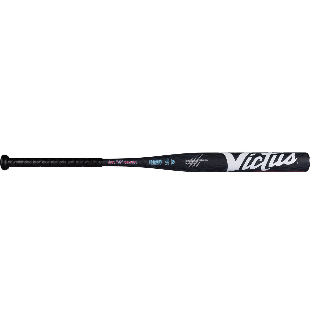 2026 Victus Obsession Black "Jess Tolbert" 1 Piece  Ya-Ya (0.5oz) 12.75" Slo-Pitch Bat USSSA VSPR1YUJT