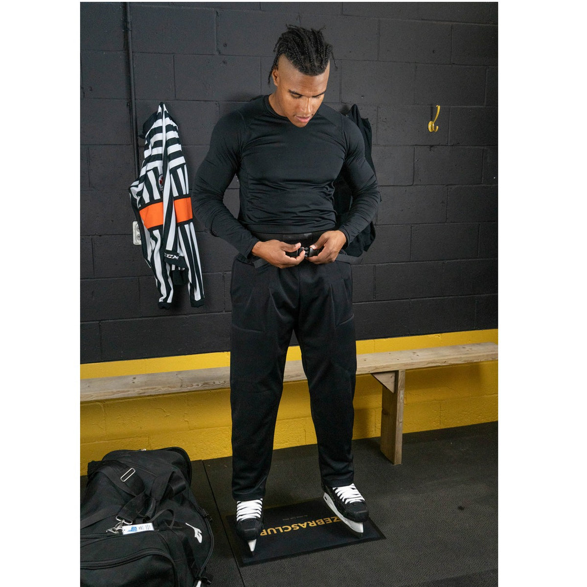 2026 Zebrasclub ZP - Pro Referee Padded Hockey Pants - Senior -  Tapered Fit